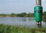 Dock Post Mount Fish Feeder with On Time Solar Elite Fish Motor